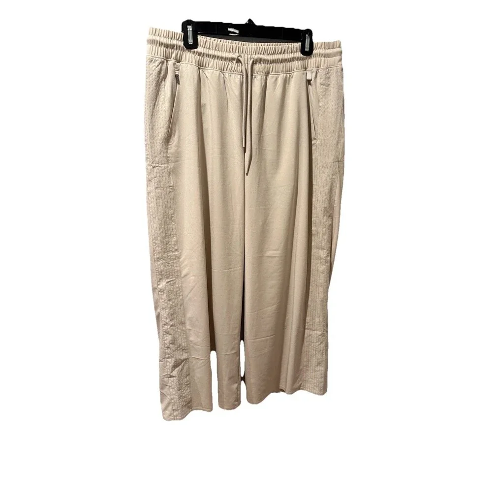 Athleta Avenue Wide Leg Crop Pant Cream, Size 14 NWOT - Picture 3 of 6